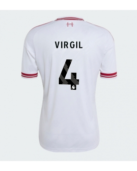 Liverpool Virgil van Dijk #4 Maglia Gara Trasferta Repliche 2026-27 Maniche Corte
